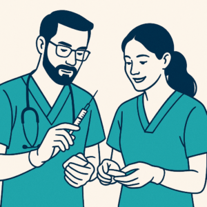 Illustration infirmières et infirmier BF IDE – Saint-Estève